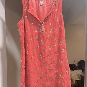 Coral Turquoise beaded dress